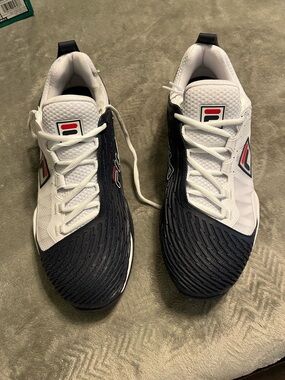 FILA Speedserve Energized Sneakers Men’s Size 14-New w/ Box –White/Black/Red